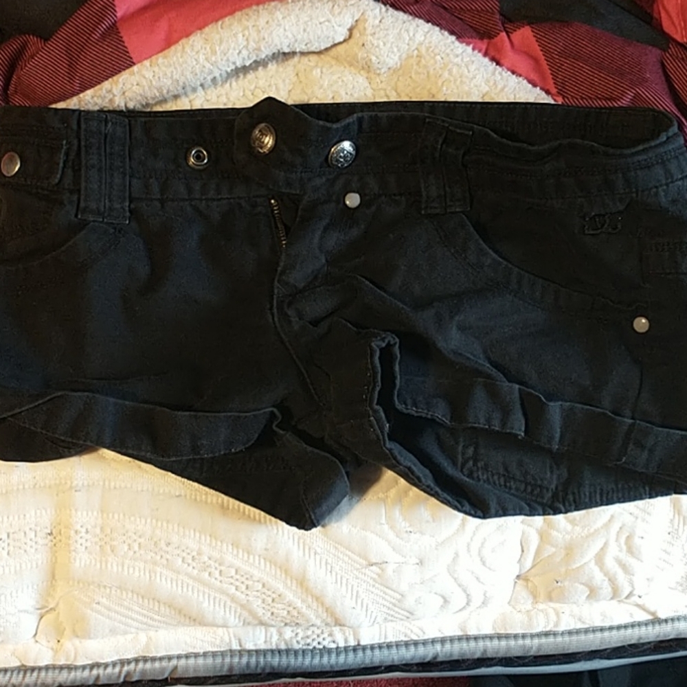 Cute black jean shorts